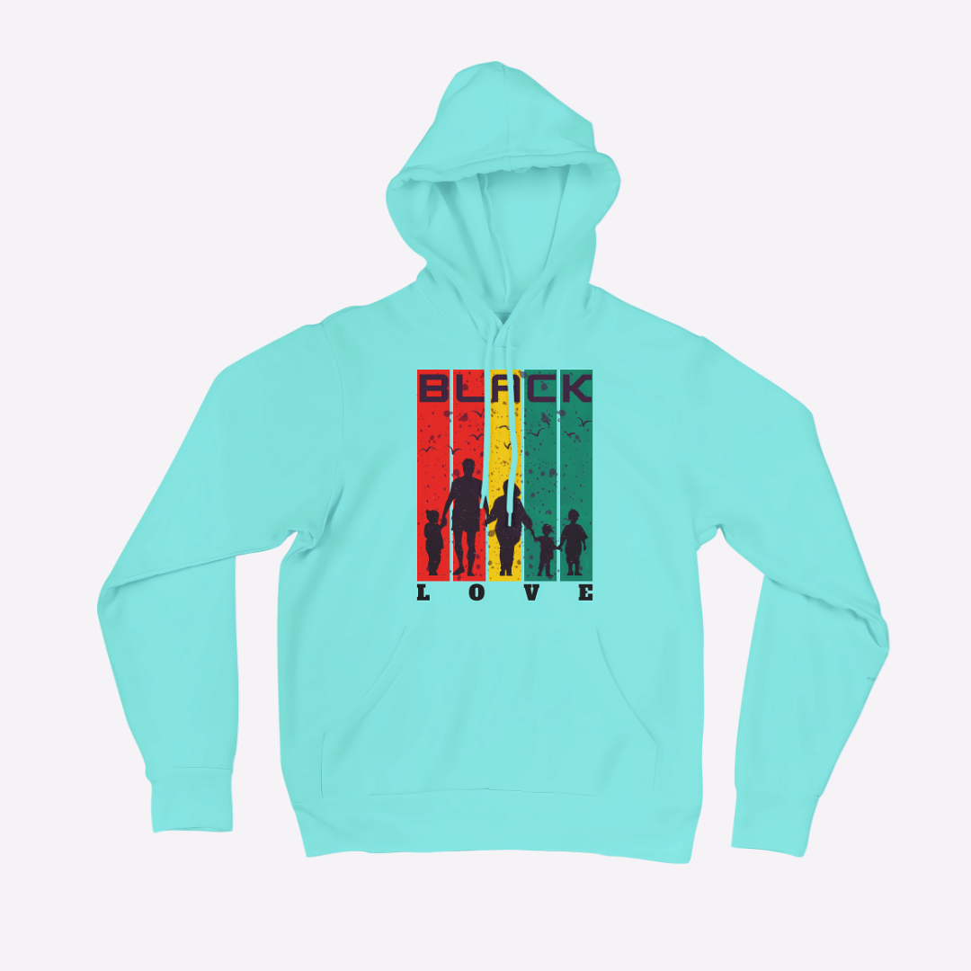 Black Love Mint Hoodie