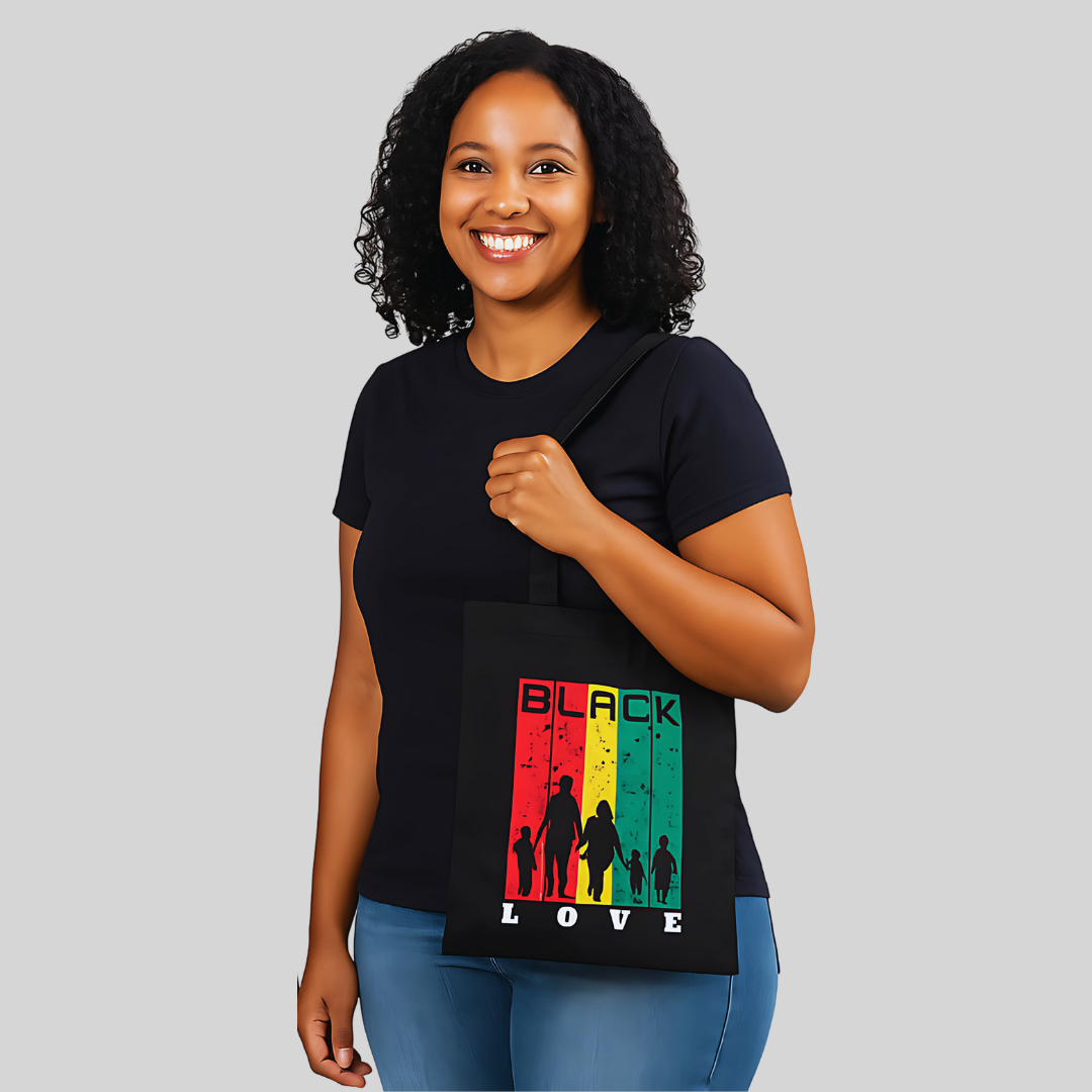 Black Love Black Tote Bag