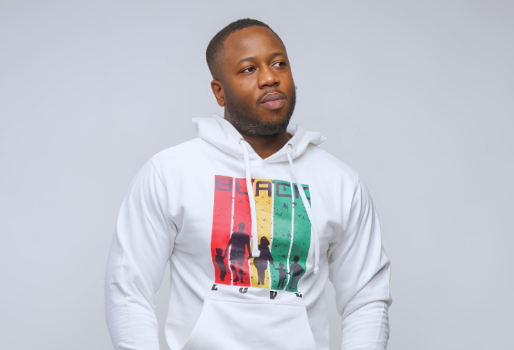 Black Love White Hoodie