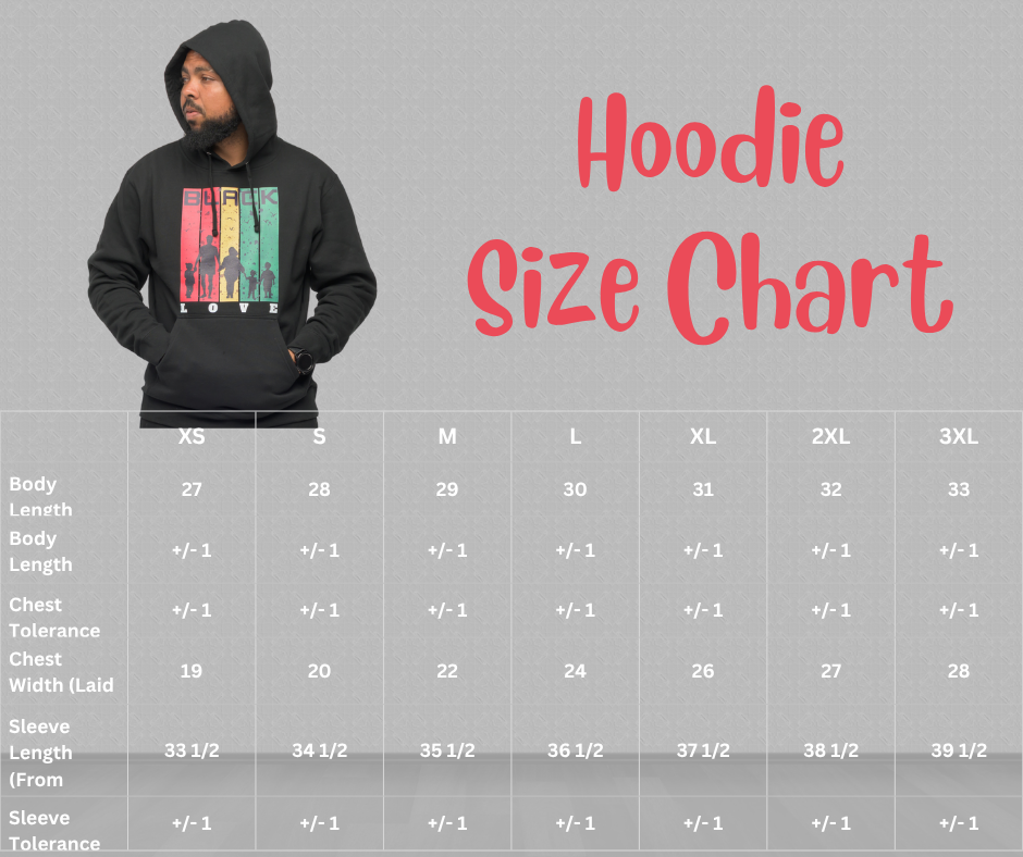 Black Love Light Pink Hoodie