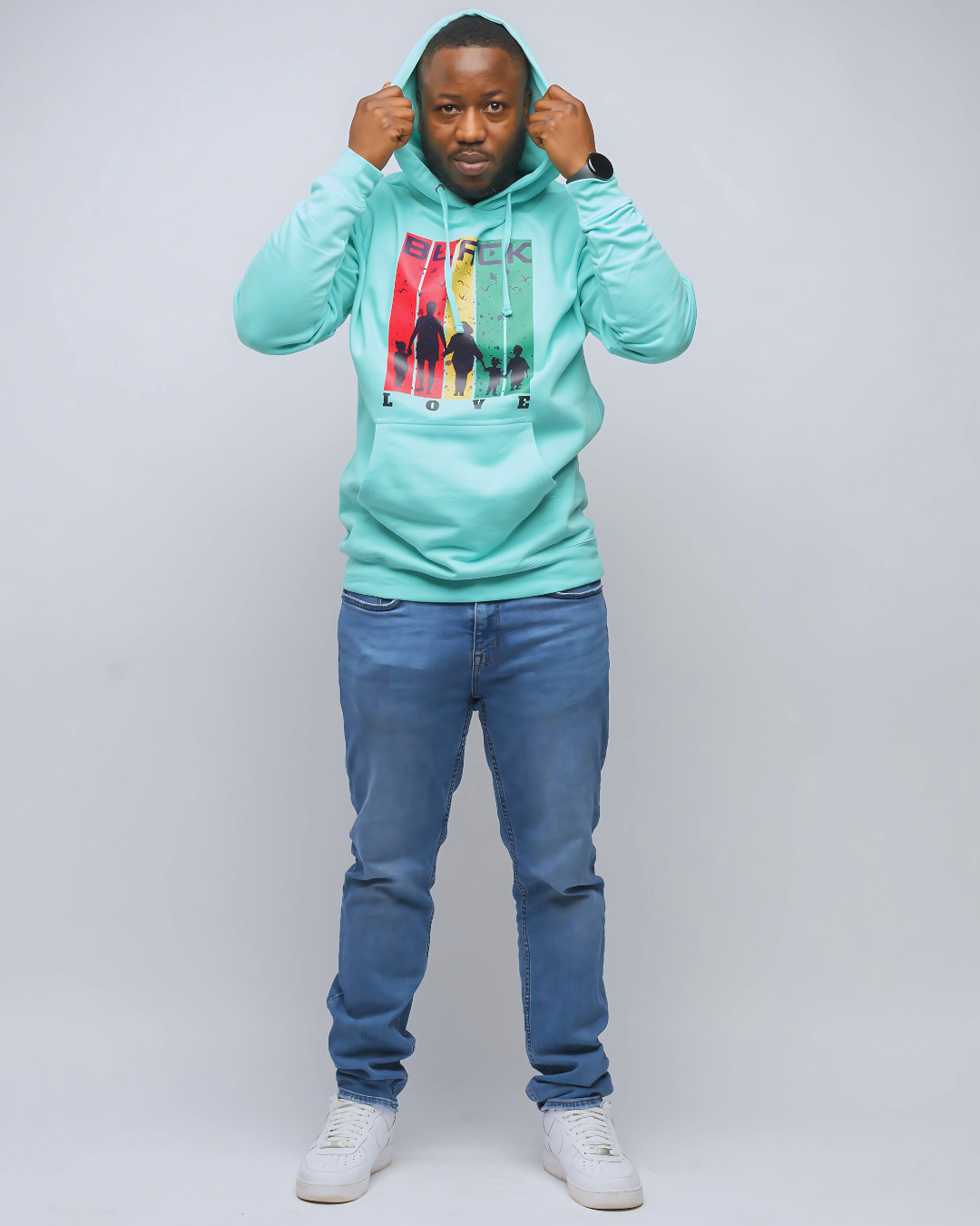 Black Love Mint Hoodie