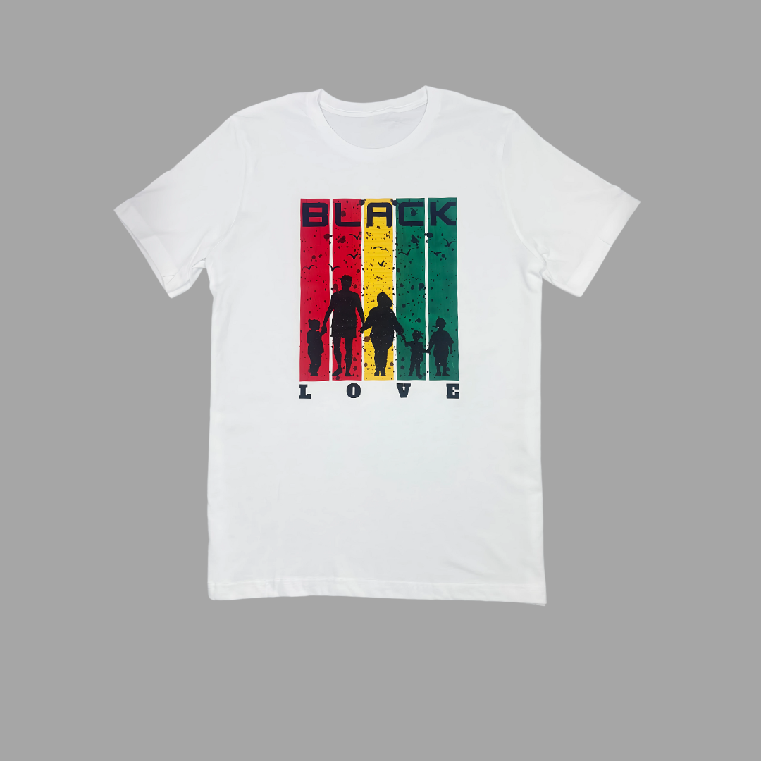 Black Love White T-shirt